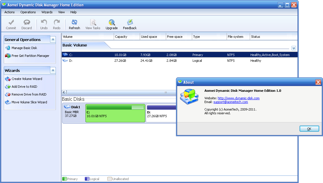aomei dynamic disk manager