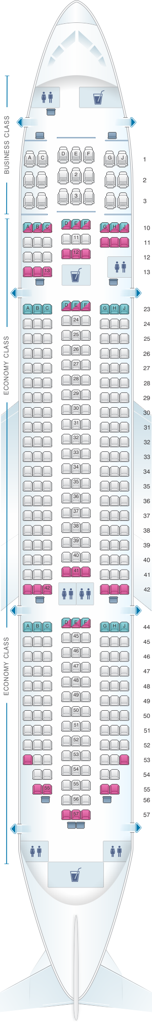 boeing 787 8 dreamliner seating